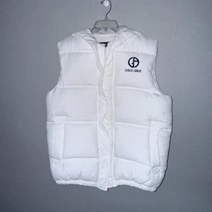 Giorgio Armani men’s Snowy White Puffer Vest - Picture 1 of 15