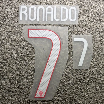2014 FIFA World Cup Ronaldo Portugal Home Jersey Nameset Name Number CR7 - Image 1 of 3