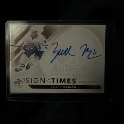 2017-18 SP Authentic - Sign of the Times Autographs Zach Hyman #SOTT-ZH (AU) - Image 1 of 2
