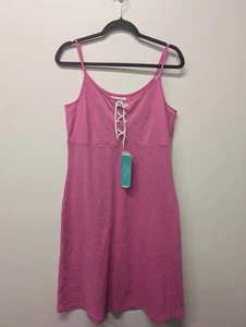 Tori Richard Honolulu rosa Neckholder Kleid Hawaii Large Resortwear Strand neu mit Etikett - Bild 1 von 9