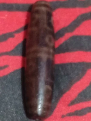 Pre-1800 Indo/Tibetan Old Agate 12 Eye (Wish ) Dzi Bead 15*65mm - Image 1 of 4