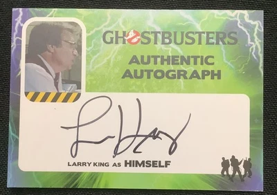 2016 Cryptozoic Ghostbusters Larry King as Himself Auto Autograph Card #LK - Image 1 of 2