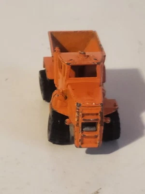 Vintage Lesney Matchbox Euclid Dump Truck No. 6 Orange Made in England Diecast - Image 1 of 4