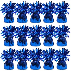 Blue Balloon Weights for Birthday Party Decorations (6 oz, 4.5 In, 15-Pack) - Picture 1 of 5