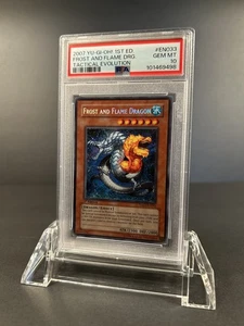 Yugioh Frost and Flame Dragon TAEV - EN033 Secret Rare 1st Edition PSA 10 - Picture 1 of 2