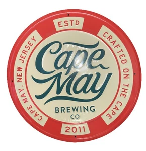 Letrero de cerveza Cape May New Jersey Brewing Co. Brewerania de 15,5 pulgadas lata NJ 2011 - Imagen 1 de 9