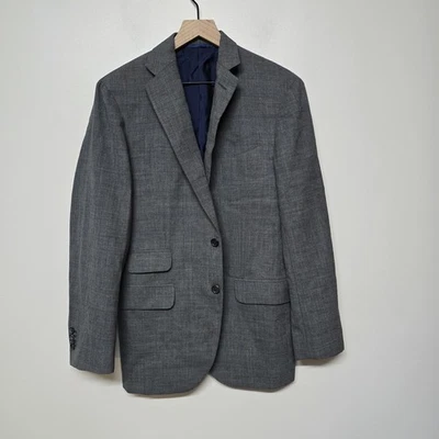 Sid Mashburn Sport Coat Blazer IT 50R US 40R Gray Wool Two Button Italy Drop 6 - Image 1 of 4