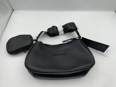 Kendall and Kylie Black Faux Leather Bag With coin purse - Image 1 of 4