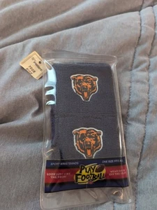 Vintage NFL Play Football Chicago Bears -Wristbands- Officialy Licensed New OSFA - Picture 1 of 4