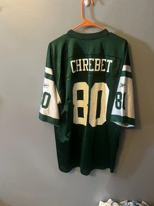 Vintage Reebok NFL New York Jets Wayne Chrebet #80 Jersey Adult Size L Green - Picture 1 of 5