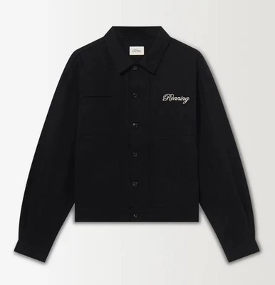 Ronning Black Fatigue Workwear Jacket Denim Trucker Boxy Fit Medium Cropped £165 - Image 1 of 4