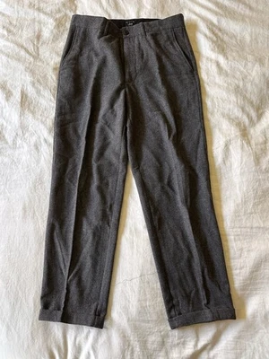 Pantalones de vestir J Crew para hombre 31 X 30 gris mezcla de lana frente plano clásicos relajados Foto 1 de 4