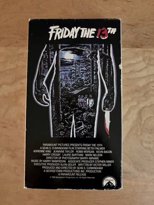 Friday The 13th VHS 1980 Jason Voorhees Gateway Tape 1994 Release - Image 1 of 4