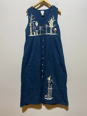 Maxi Vestido Para Mujer Christopher & Banks Pequeño Jersey Invierno Pajareras Foto 1 de 4