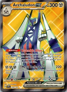 Archaludon ex Ultra Rare SV08: Surging Sparks 224/191 NM Holo - Picture 1 of 2