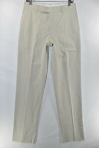 New Hugo Boss James Brown Flat Front Dress Pants Mens Size 30 x Unhemmed