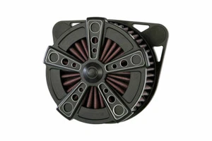 Ricks HARLEY Touring Desde 2017 "RODDER" LUFTFILTER Billet-Alu Negro - Imagen 1 de 10