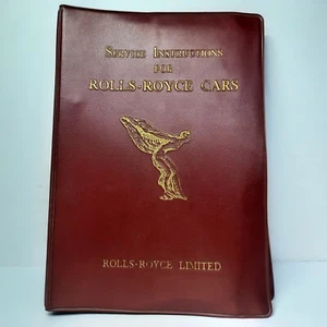Rolls-Royce Limited 1963 Service Instructions Manual T.S.D. Publication 2066 - Bild 1 von 23