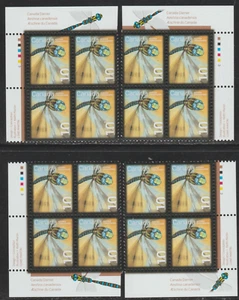 2007 Canada SC# 2237 - Beneficial Insects 10 ¢ Set of 4 Plate Blocks M-NH - Picture 1 of 1