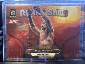 2023 Donruss Optic UFC Alex Pereira Rising Suns /99 Red Rookie