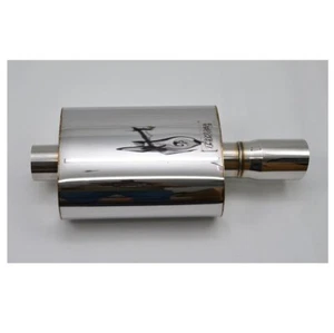 Silenciador central punta larga 1320 acero inoxidable universal 2.5"" entrada 3.5"" salida V3 - Imagen 1 de 17