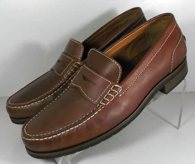 594110 SP50 ZAPATOS TEAGAN HOMBRE TALLA 9 M CUERO MARRÓN SIN CORDONES JOHNSTON MURPHY Foto 1 de 4