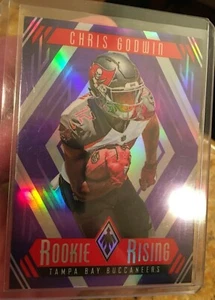 CHRIS GODWIN🔥MINT PURPLE #49/75 PRIZM🏈2017 PANINI PHOENIX📈ROOKIE RISING🏆BUCS - Picture 1 of 12