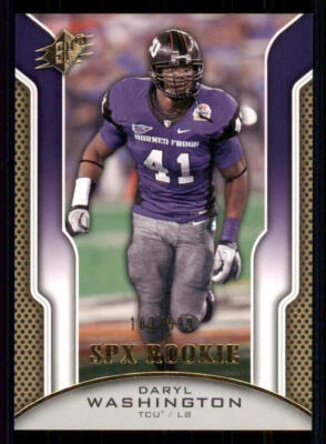 2010 SPx #200 Daryl Washington RC /599 - Image 1 of 2