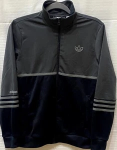 Adidas Originals End Plastic Waste Two-Tone Track Jacket | Gray Black | Youth L - Picture 1 of 7