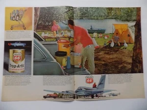 1965 PRINT AD PHILLIPS 66 TROP ARTIC OIL TWO PAGE AD - Bild 1 von 1