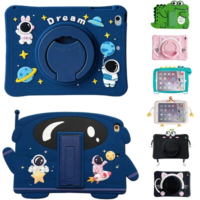 Linda funda de dibujos animados con soporte para niños para iPad A16 11º 10º 9º 8º 7º Generación EE. UU. Foto 1 de 4
