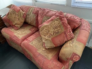 Red Loveseat - Picture 1 of 4