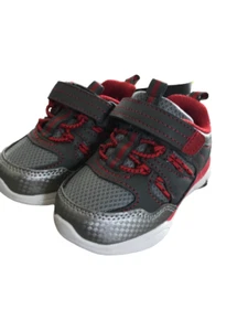Athletic Works Toddler Slip-On Shoe Size 4 Red/Grey - Picture 1 of 2