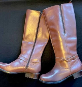 Clarks Knee High Boots Plaza Market, Zip Side Cushioned Insole, Beautiful - Picture 1 of 15