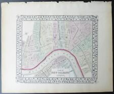 1873 Mitchell's Atlas Original Map #35 Plan of New Orleans City Map