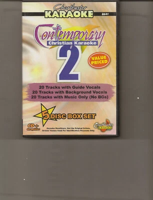 Karaoke CHARTBUSTER CONTEMPORARY CHRISTIAN  5 CD+G Disc SET - Image 1 of 2