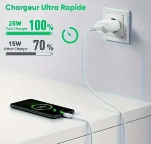 chargeur Universel rapide Samsung 25w, Accessoires Pour Téléphone Portable - Photo 1/4