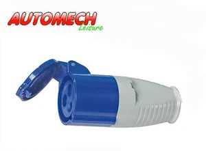 High Quality 16 amp Socket for connecting to UK Caravan Site Mains Inlets (150) - Picture 1 of 1