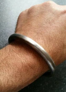 Stylish SARBLOH Pure Iron Steel Smooth Sikh Khalsa Taksali Kara KADA Bracelet M1 - Picture 1 of 8