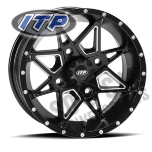 ITP Storm Wheel 14x7 4/110 Tornado Blk 2+5 Bombardier Quest 650 (2002-2004) - Picture 1 of 3