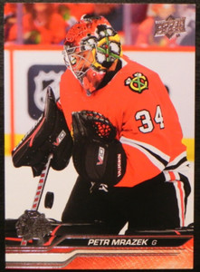 2023-24 23/24 Upper Deck Series 1 #40 Petr Mrazek Chicago Blackhawks