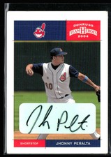 Jhonny Peralta 2004 Donruss Team Heroes Autographs Auto #117 Cleveland Indians