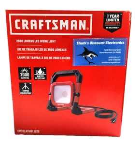 Craftsman CMXELAYMPL1026 2000-lumen LED Portable Work Light - NEW - FREE SHIP - Picture 1 of 3