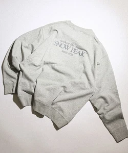 Snow Peak Cotton Sweatshirt Anthrazit Grau Gr. L Herren Made in Japan Freizeit Top - Bild 1 von 9