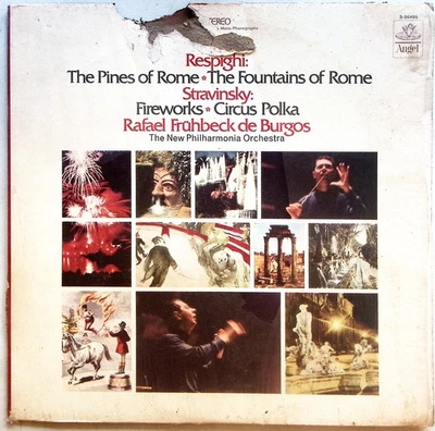 RESPIGHI,REINER/CHICAGO SYMPHONY–PINES OF ROME/FOUNTAINS OF ROME VINYL LP 225-41 - Image 1 of 4