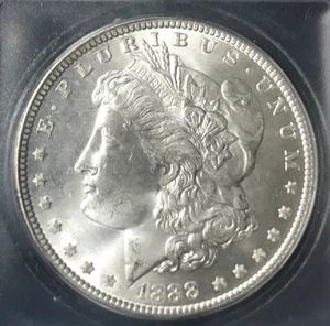 1888 P Morgan Silber Dollar ICG MS65! der Note würdig. - Bild 1 von 4
