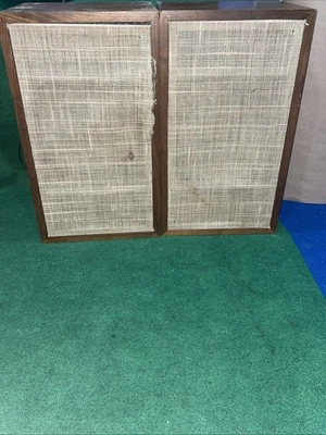 Pair Of Vintage Dynaco A-25 Stereo Wood Speakers Denmark Tested & Working - Image 1 of 4