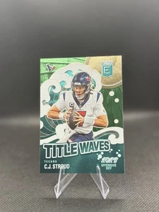 2024 Panini Donruss Elite CJ Stroud Title Waves Insert Green Parallel SP - Picture 1 of 2