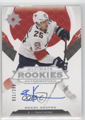 2019-20 Upper Deck Ultimate Collection Rookies /299 Brady Keeper Rookie Auto RC - Image 1 of 2