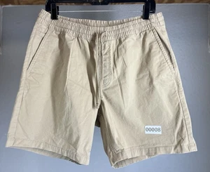 Pantalones Cortos Vans Para Hombre Medio Bronceado Calce Relajado Elástico Con Cordón Algodón 18 Pulgadas - Imagen 1 de 9